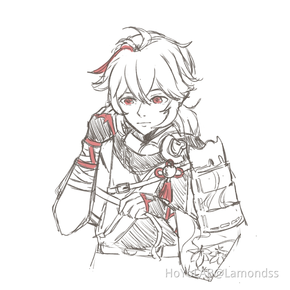 Kazuha Sketch Genshin Impact HoYoLAB