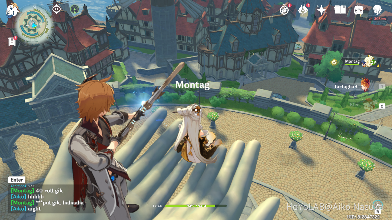 Childe interrupting Ningguang making a ritual for wish on Barbatos ...