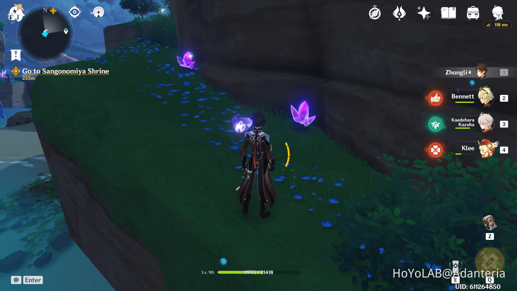 [Version 2.1] [V2.1 Guide] Inazuma Mining locations PART 2: Amethyst ...