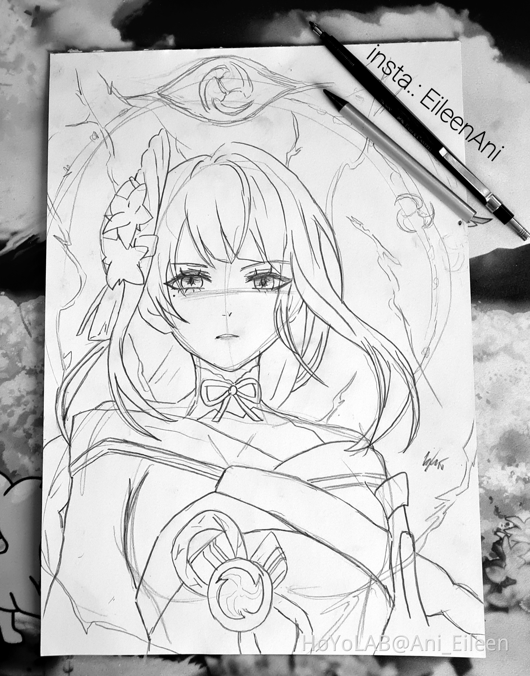 My Shogun Raiden (Ei) Sketch 🥰💜 Genshin Impact | HoYoLAB