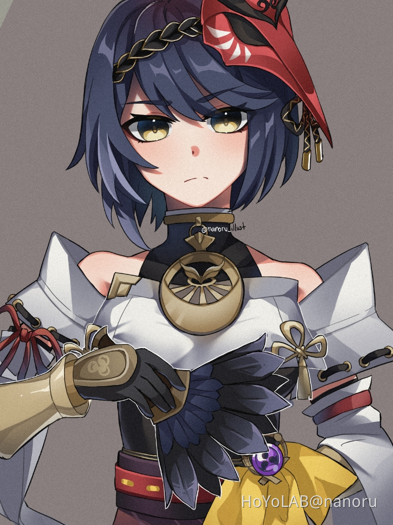 Kujou Sara Fanart Genshin Impact HoYoLAB kujou-sara-fanart-genshin-impact-hoyolab
