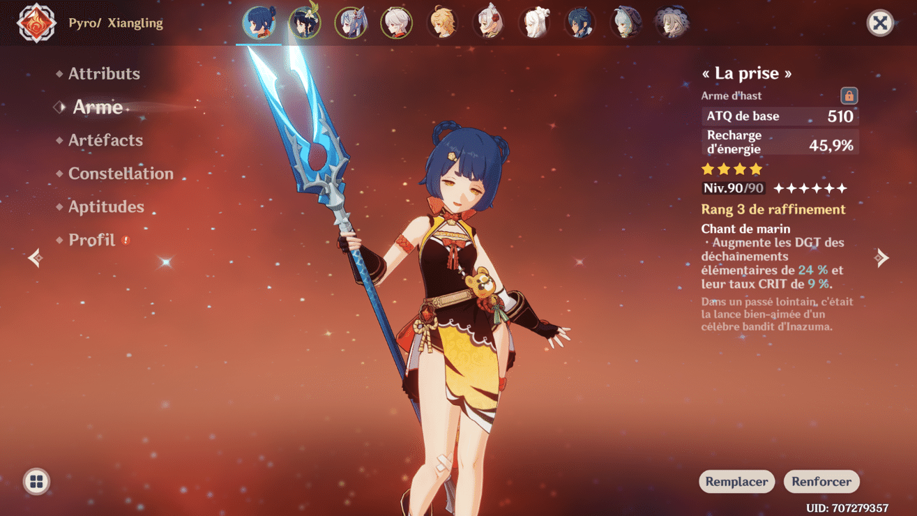 Le Build De Xiangling Sub Dps Mihoyo Player Community