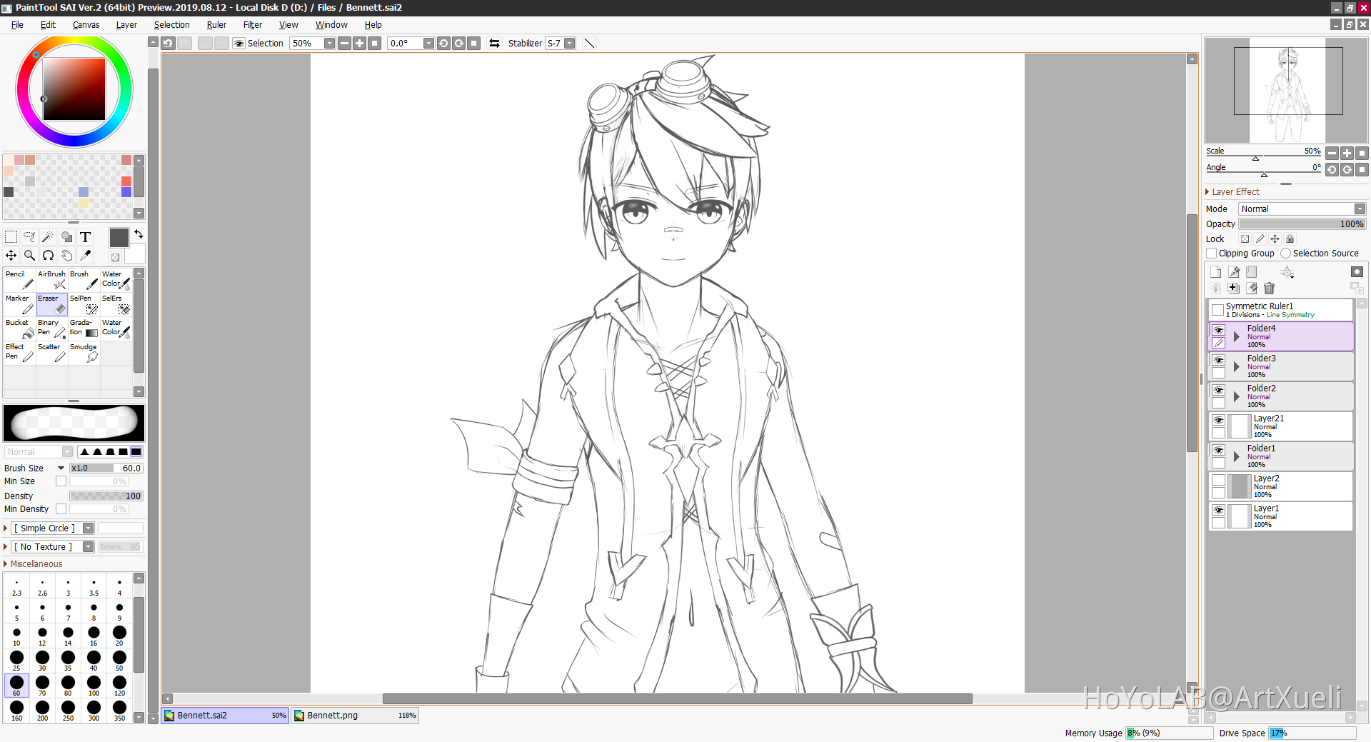 [Weekly Genshin L2d Model #1] Soon the Bennett Vtuber is Almost done ...