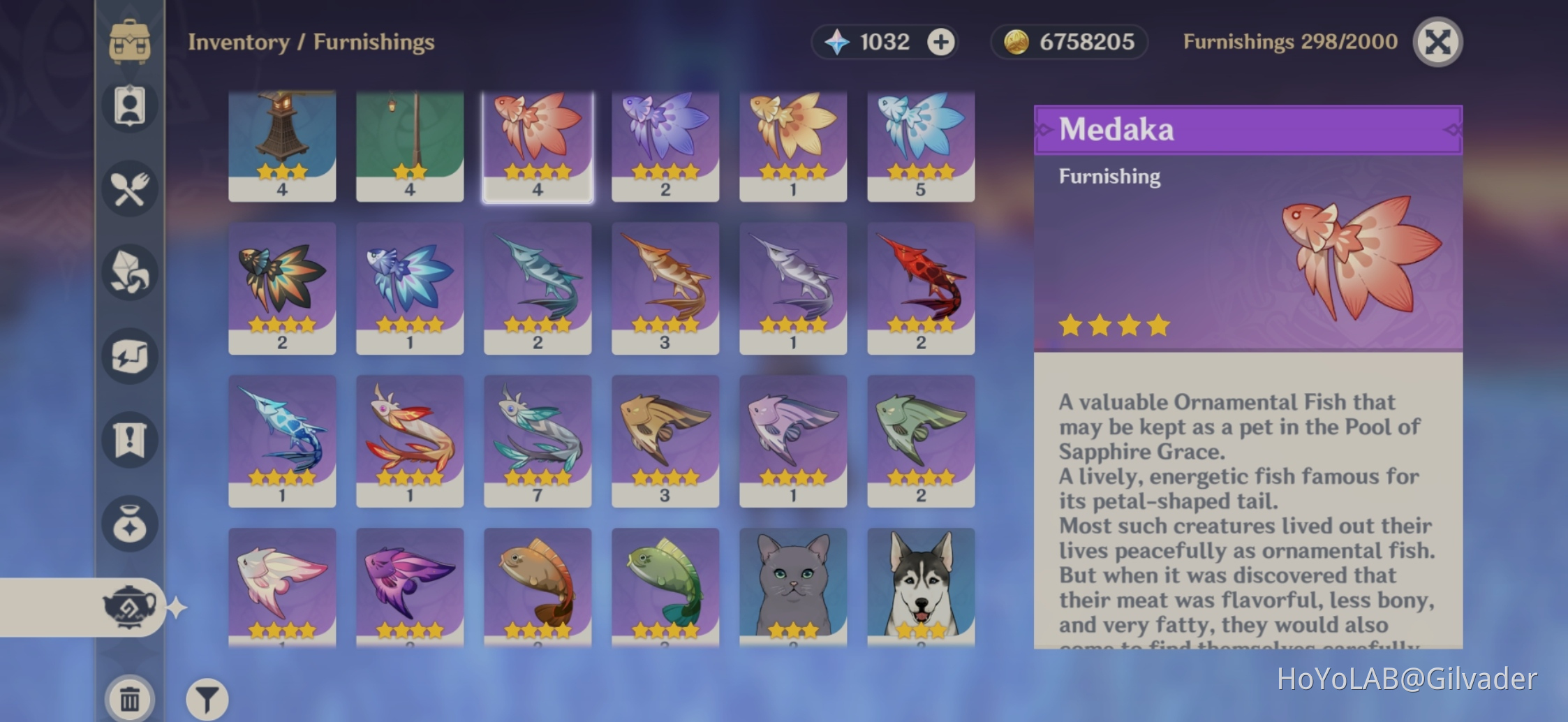 Ornamental Fish Genshin Impact HoYoLAB