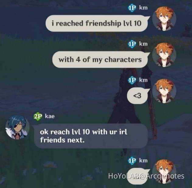 Friendship Level 10 Mihoyo Player Community