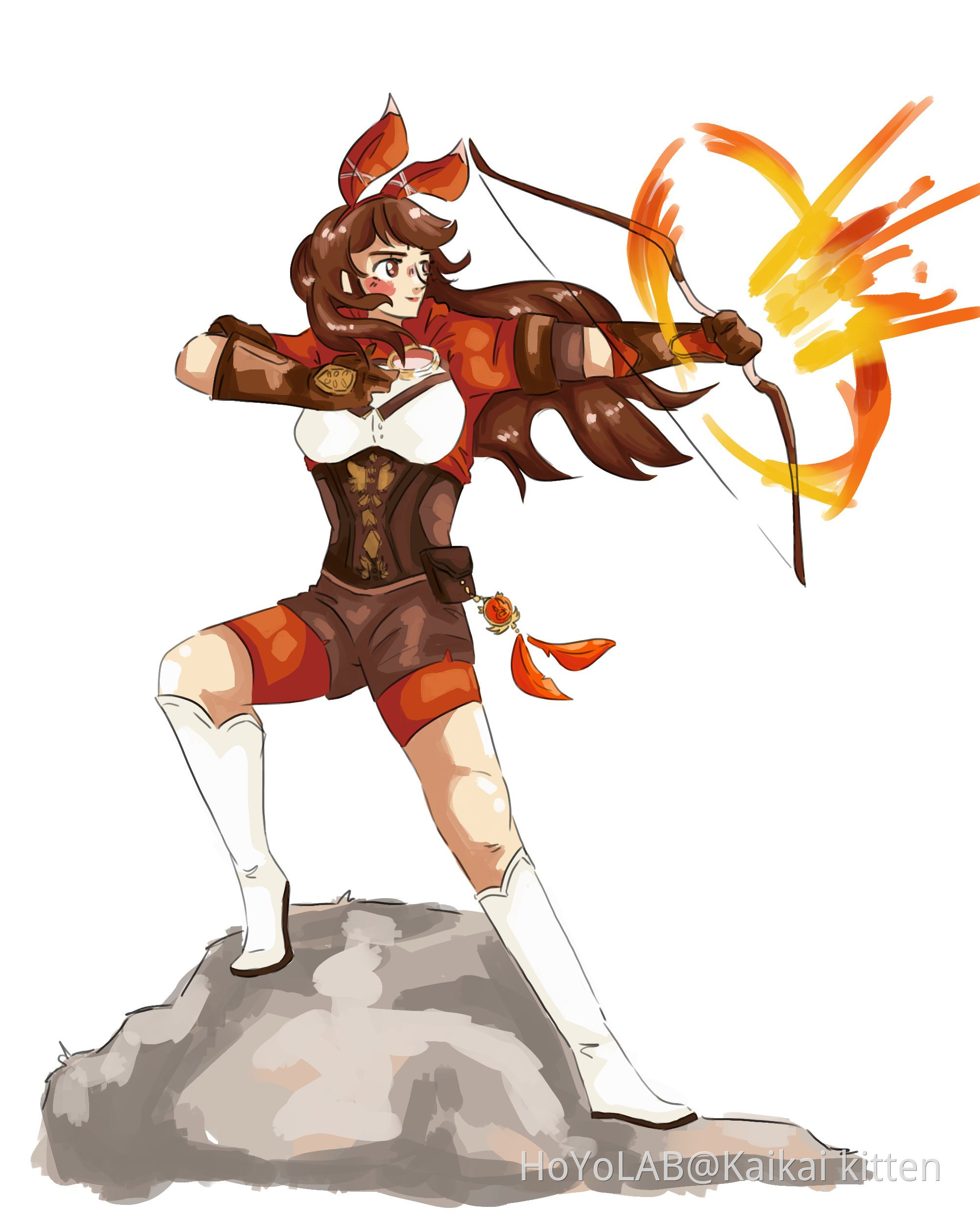 amber fanart Genshin Impact | HoYoLAB