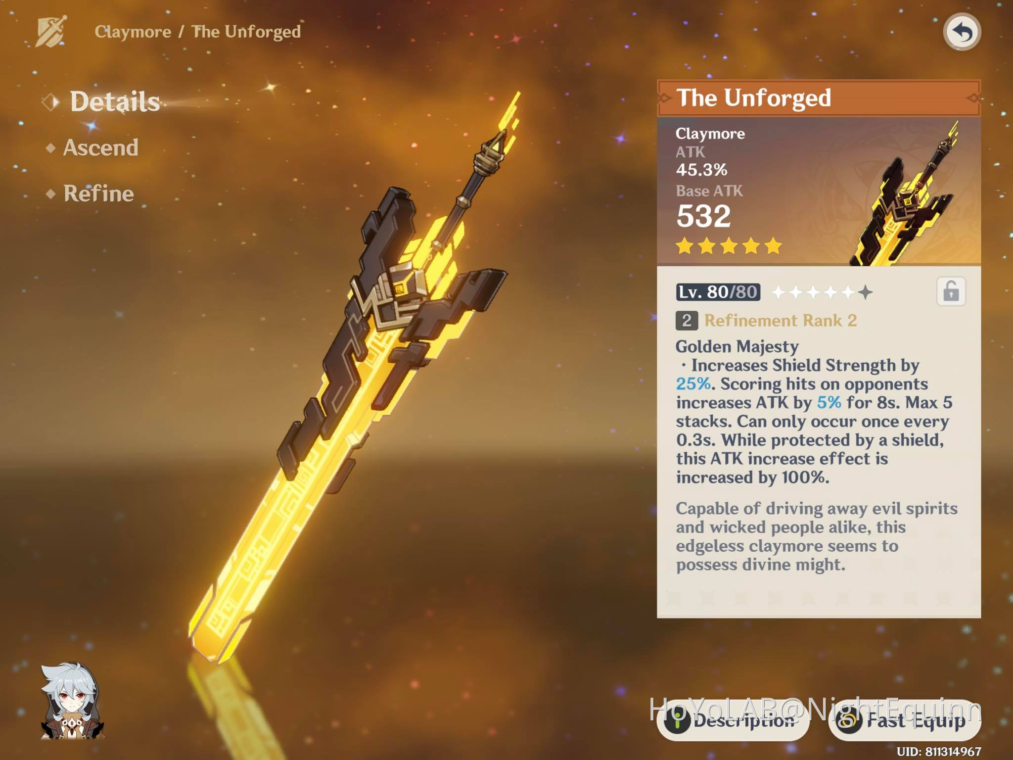 [Noelle] Testing with R2 and Whiteblind R5 Genshin Impact