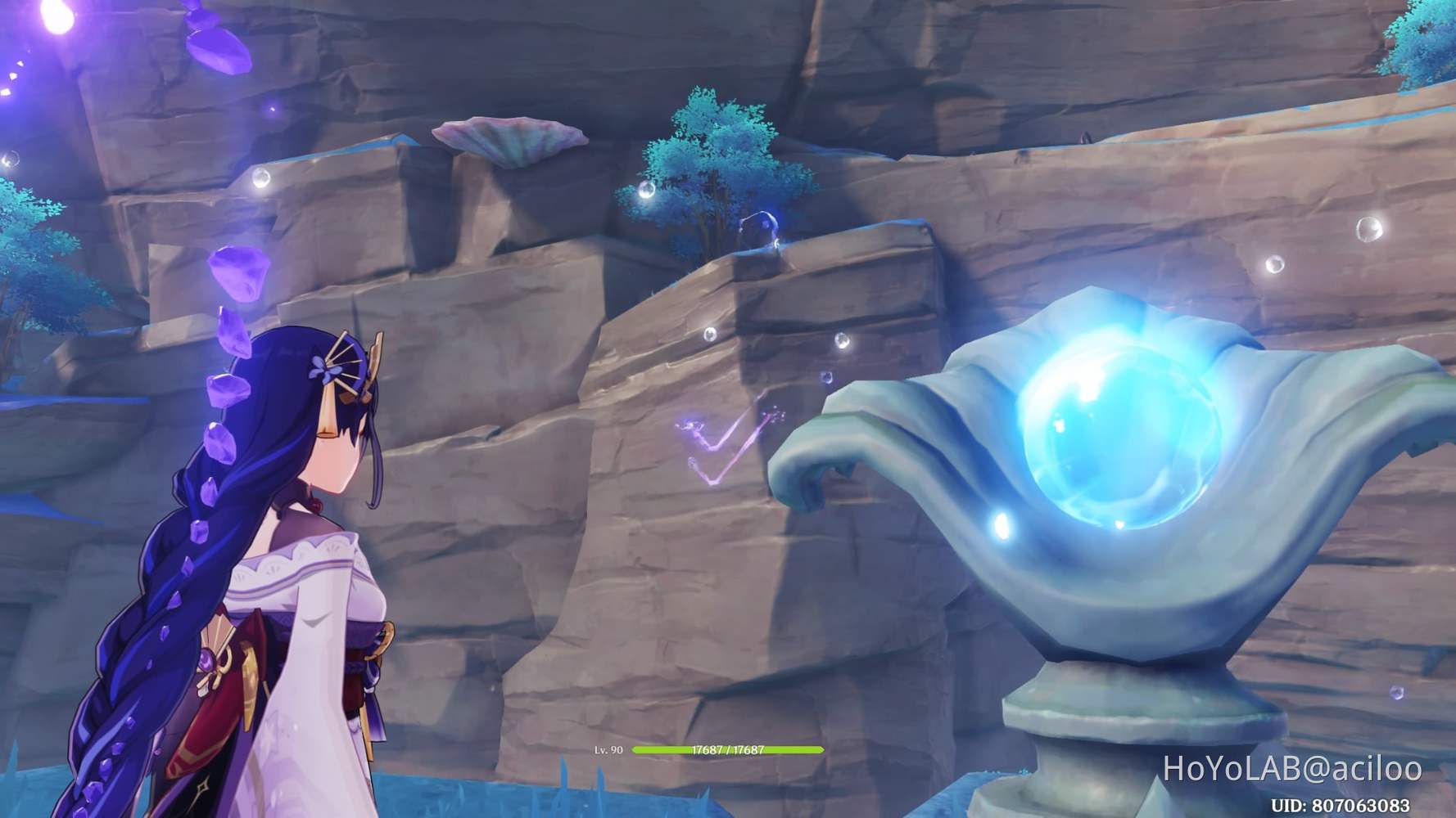 Electro Seelie in Watatsumi Mysterious Pillars Genshin Impact HoYoLAB