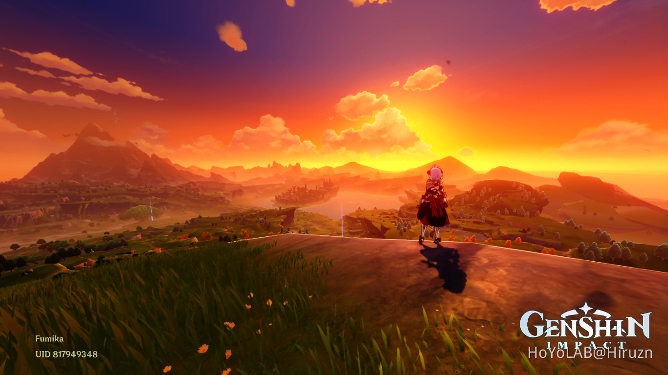 Relaxing Sunset in Mondstadt Genshin Impact HoYoLAB