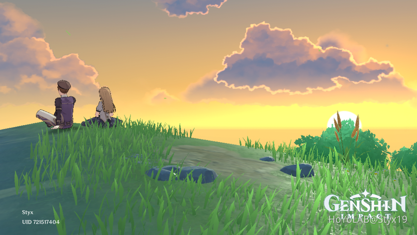 Soulmates and the sunset Genshin Impact HoYoLAB