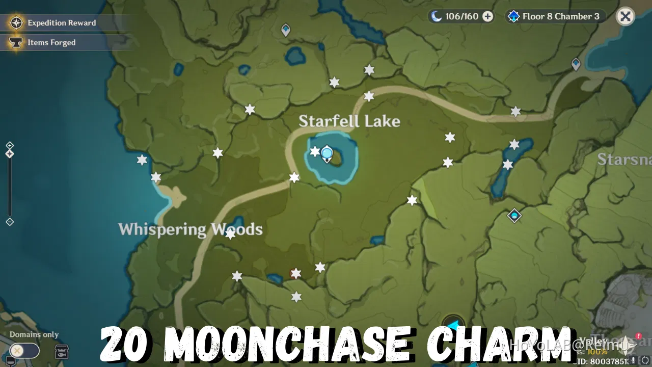 Path of Gentle Breezes All Moonchase Charms & Mystmoon Chest