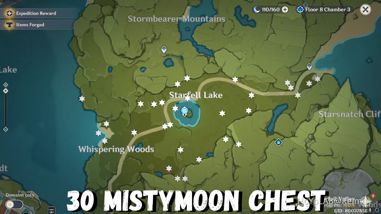 Path of Gentle Breezes All Moonchase Charms & Mystmoon Chest