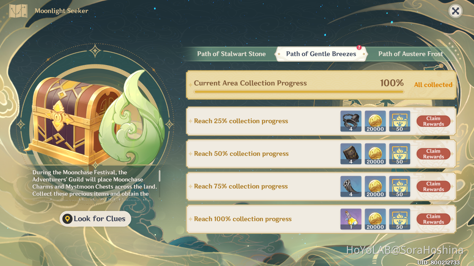 [Version 2.1] All 30 Mystmoon Chests Location Path of Gentle Breeze