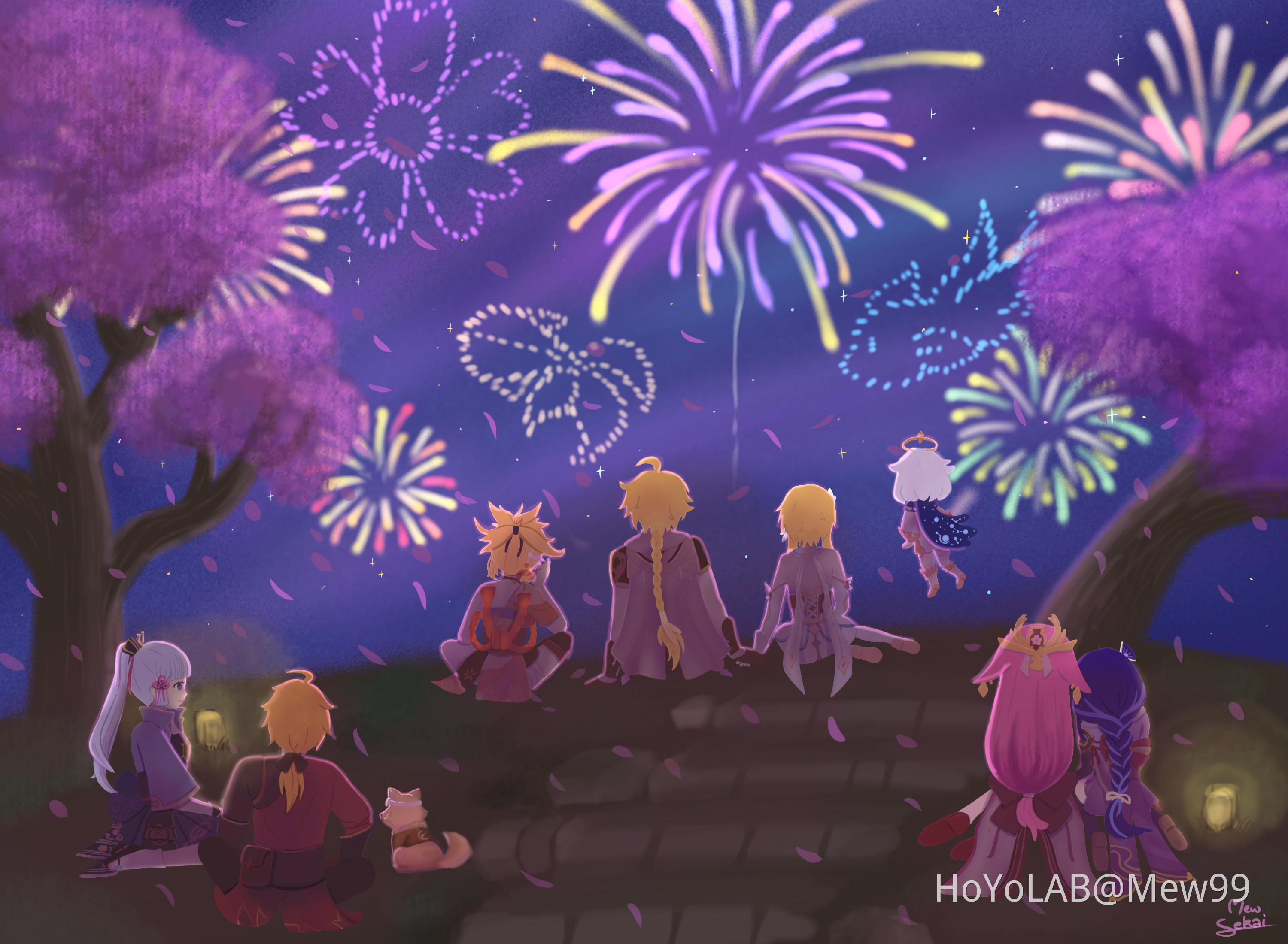 Anniversary firework at Inazuma Genshin Impact | HoYoLAB