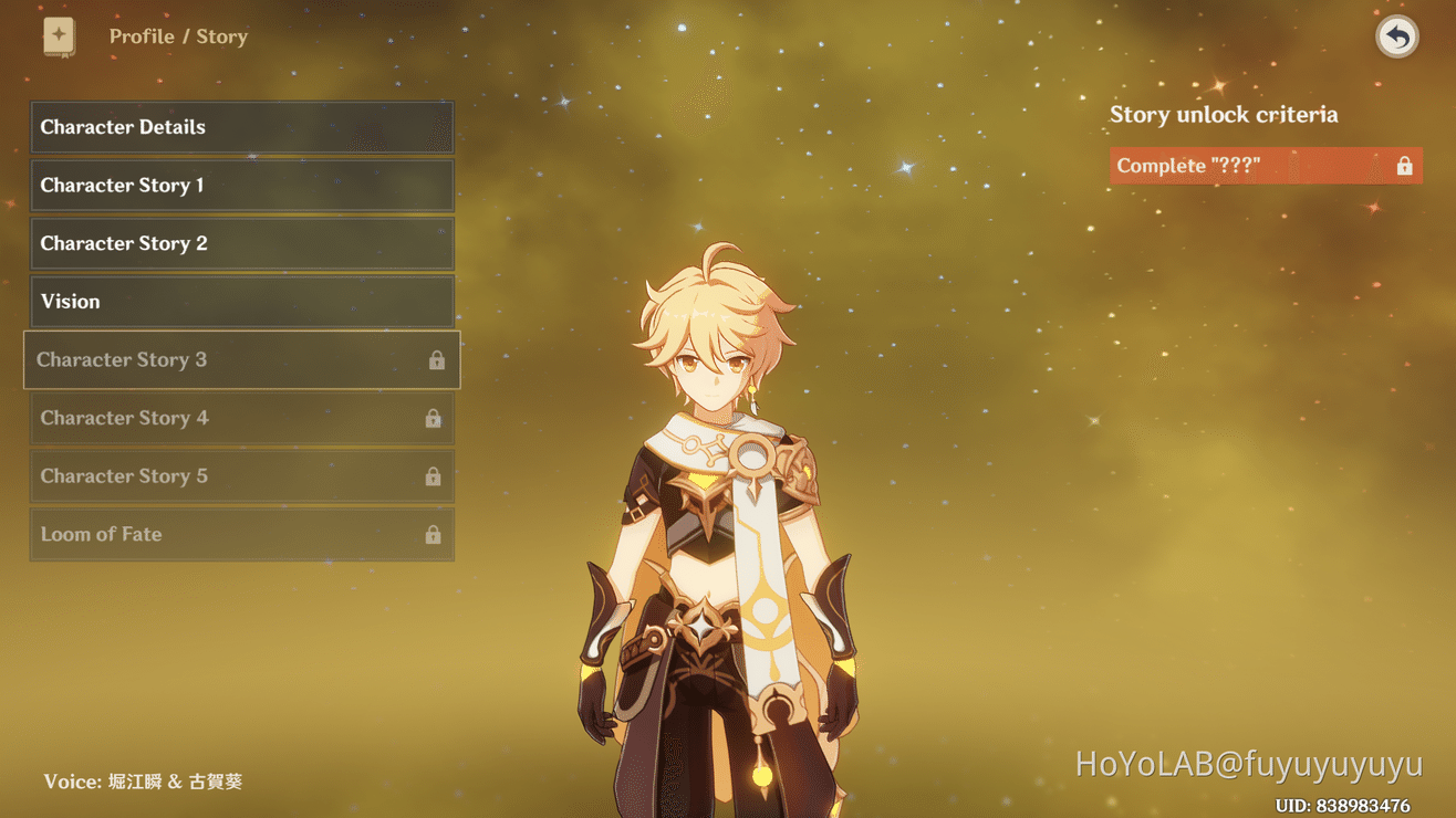 Traveler Character Story Player Community