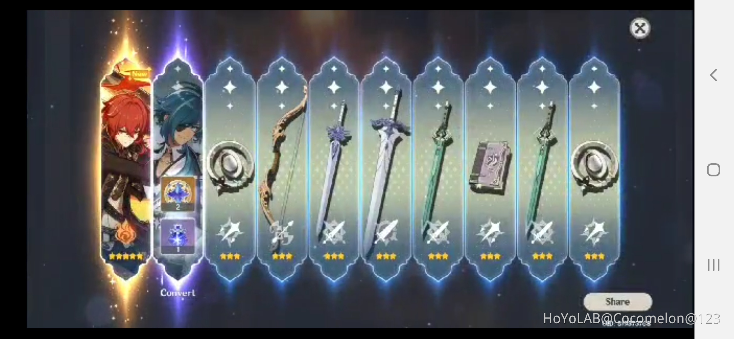 Kaeya and diluc at the same 10 pull Genshin Impact | HoYoLAB