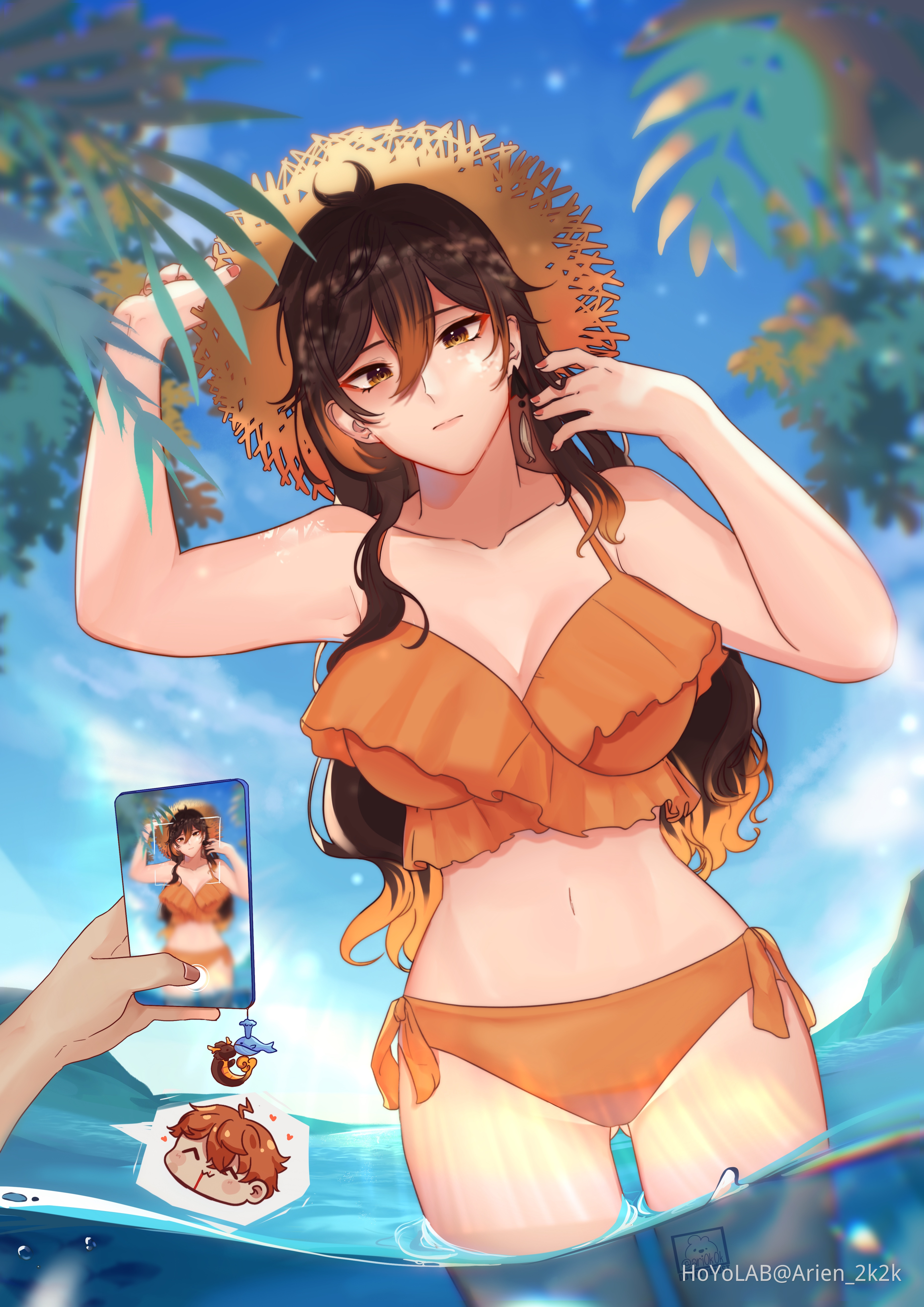 Zhongli jiejie at the beach Genshin Impact | HoYoLAB