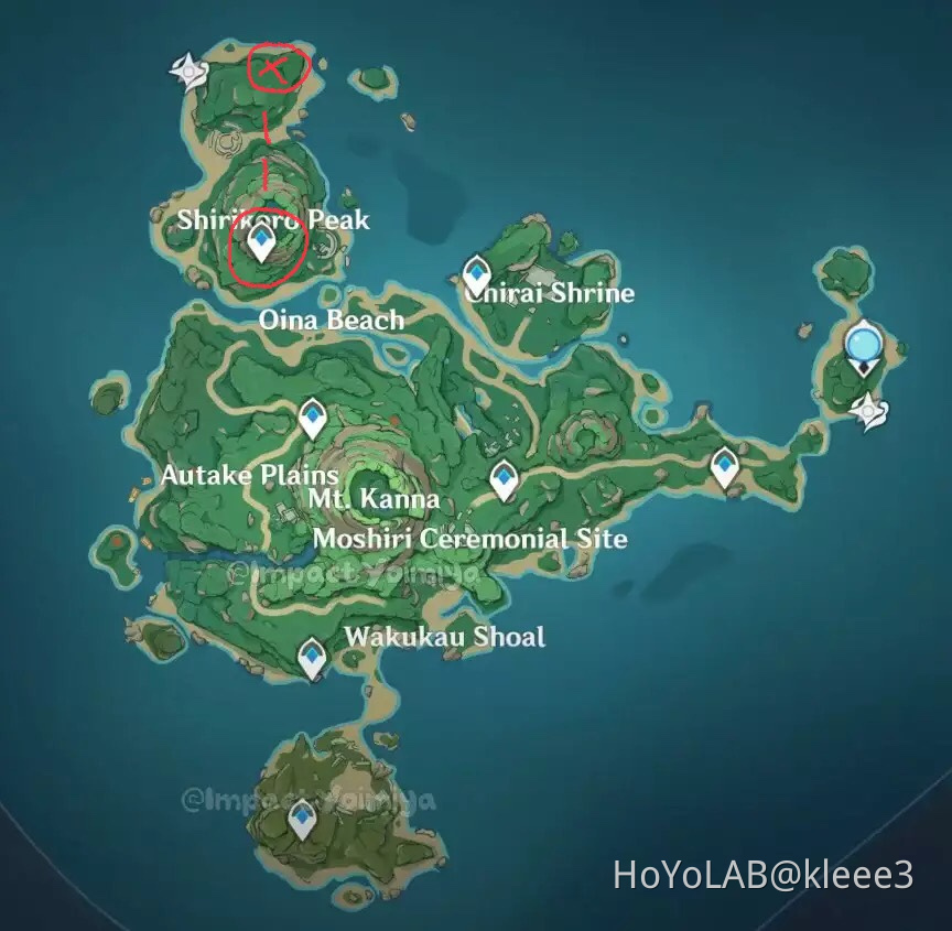 Hidden Remarkable chest Inazuma Tsurumi Island ⚡️💥 Genshin Impact