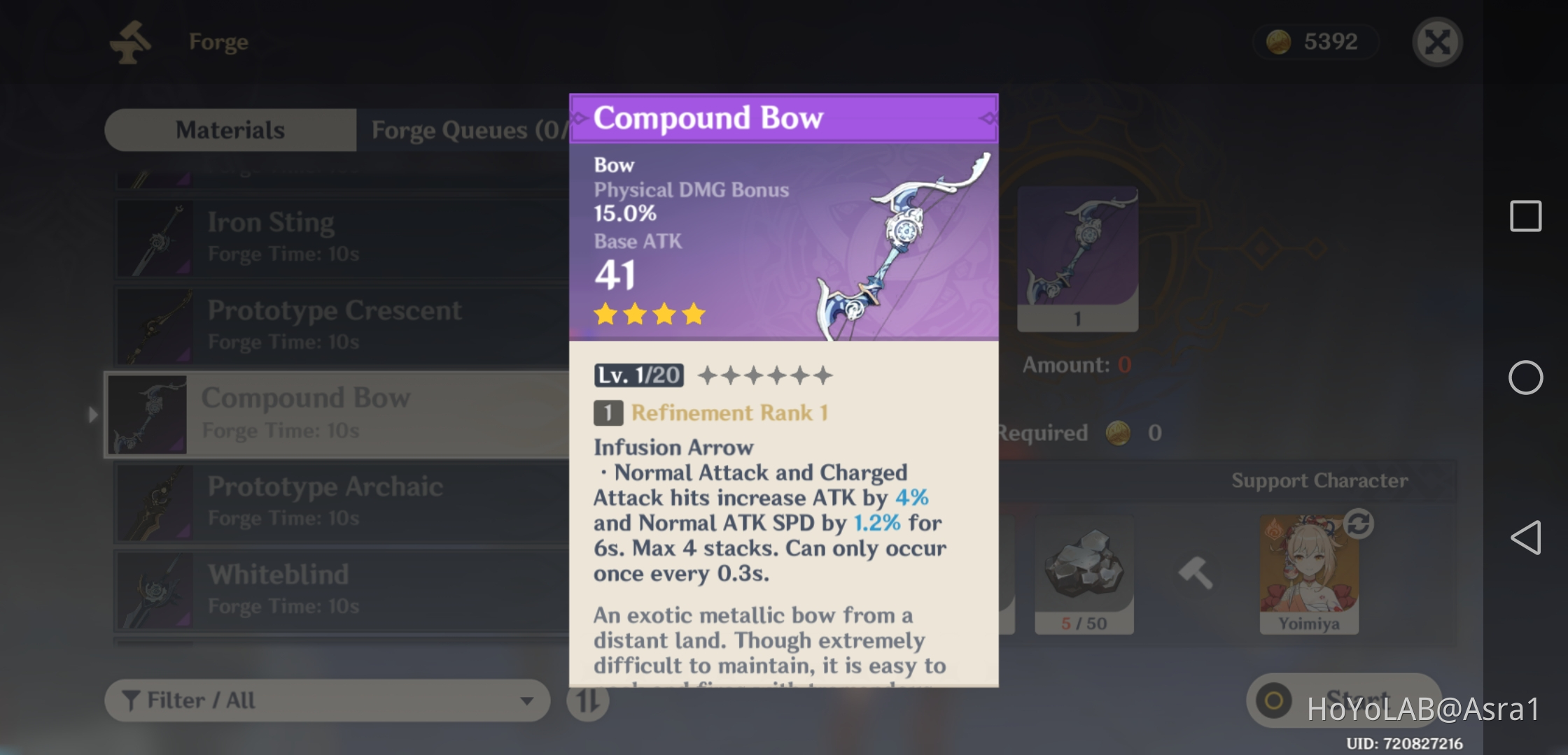 Is this bow good for physcial Yoimiya? Genshin Impact HoYoLAB