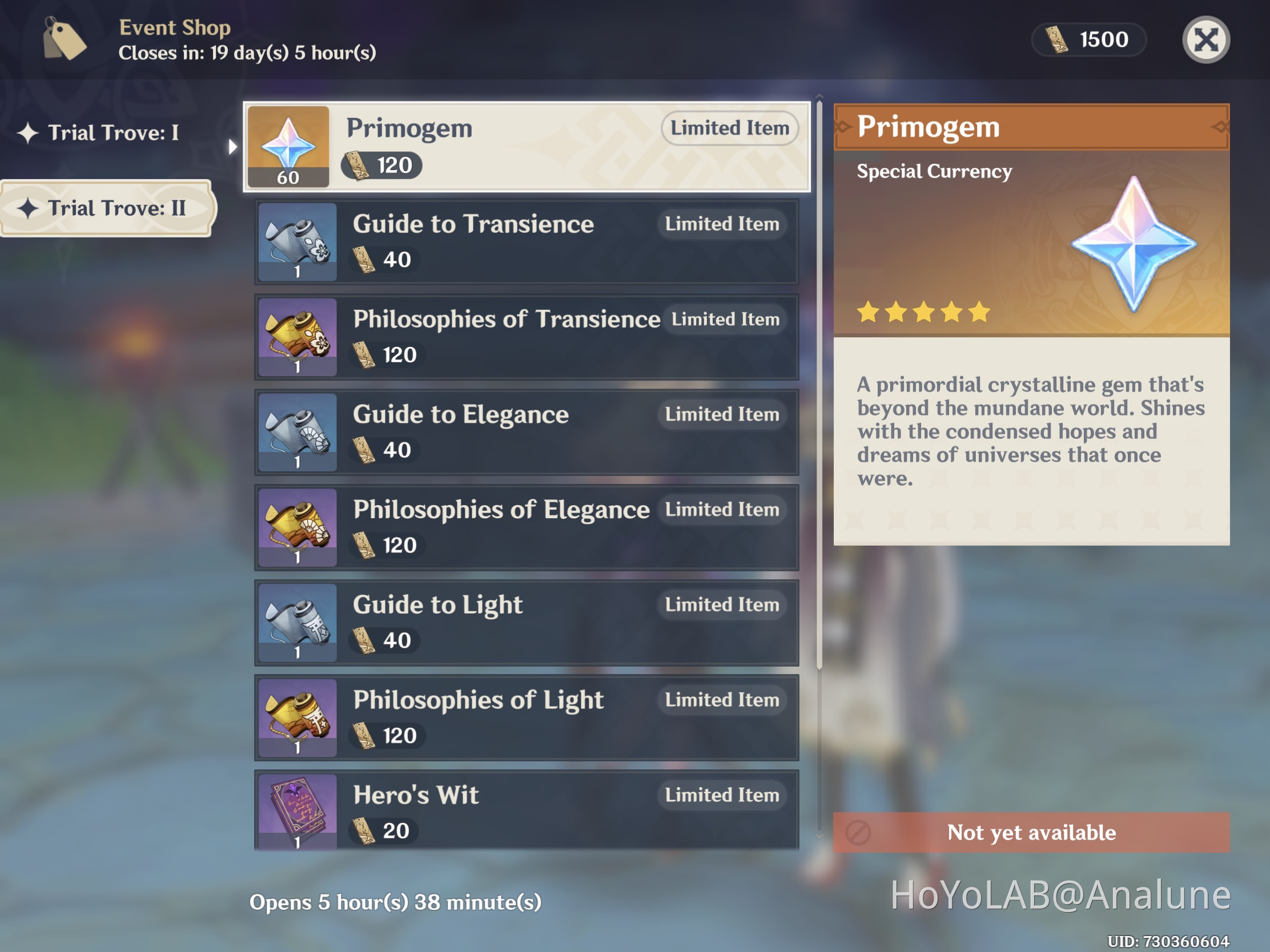 Event Shop gives Primogems HoYoverse Player Community