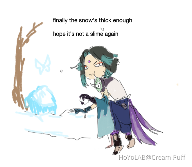Xiao Eating Snow??? Genshin Impact HoYoLAB