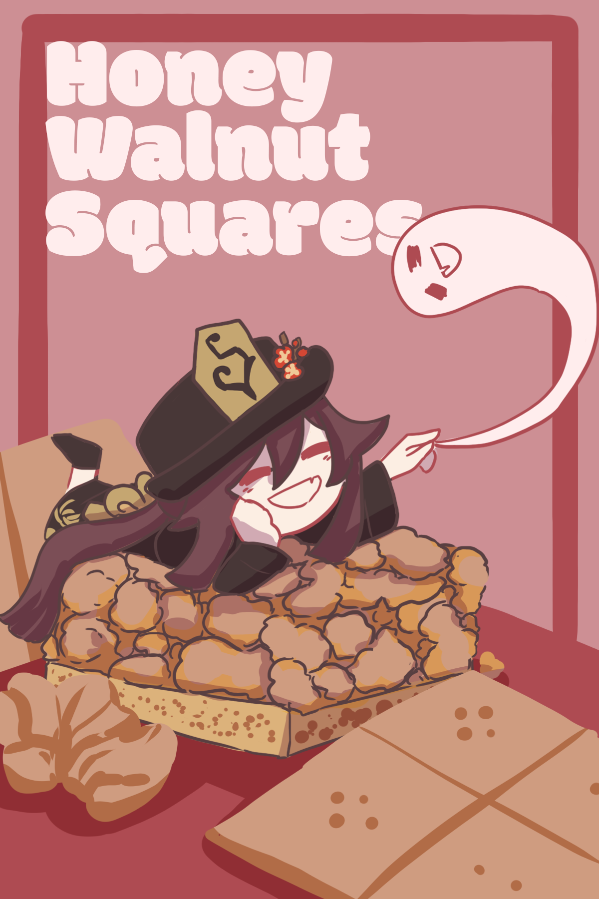 Honey walnut squares Hu tao Genshin Impact HoYoLAB