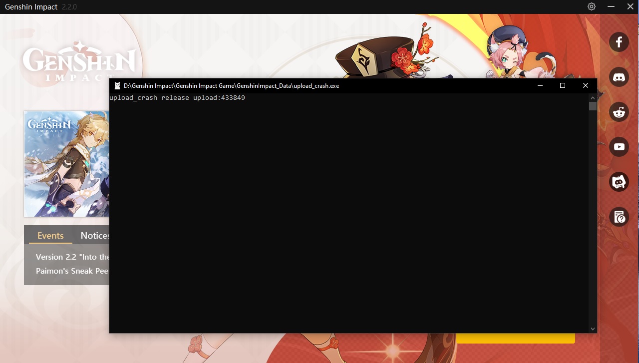 Game crashes Genshin Impact HoYoLAB