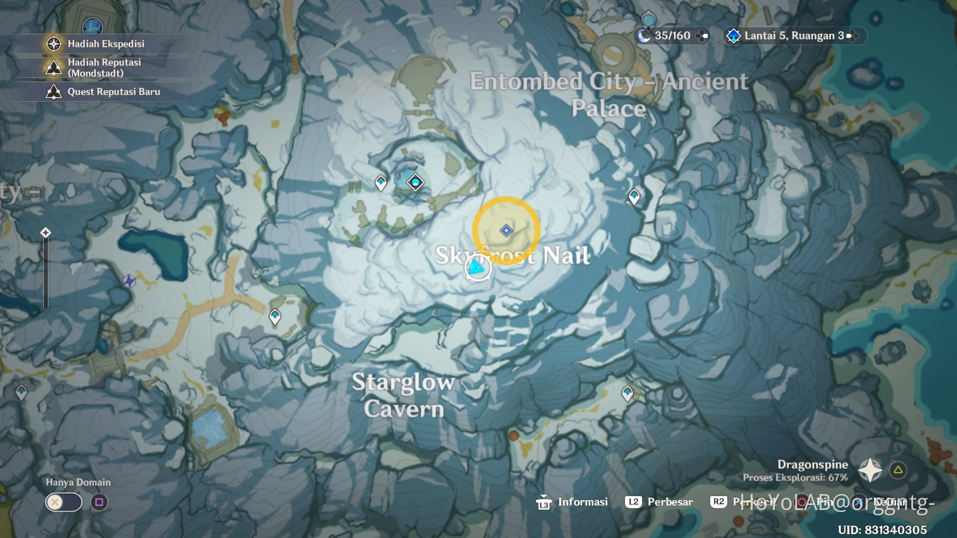 [Hidden Chest5] Semua Lokasi Chest Yang Di Gali Di Dragonspine