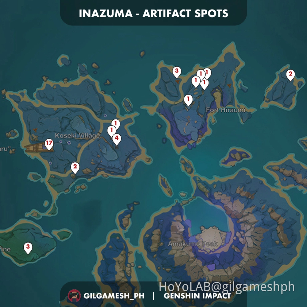 Artifact Route Inazuma Genshin Impact HoYoLAB