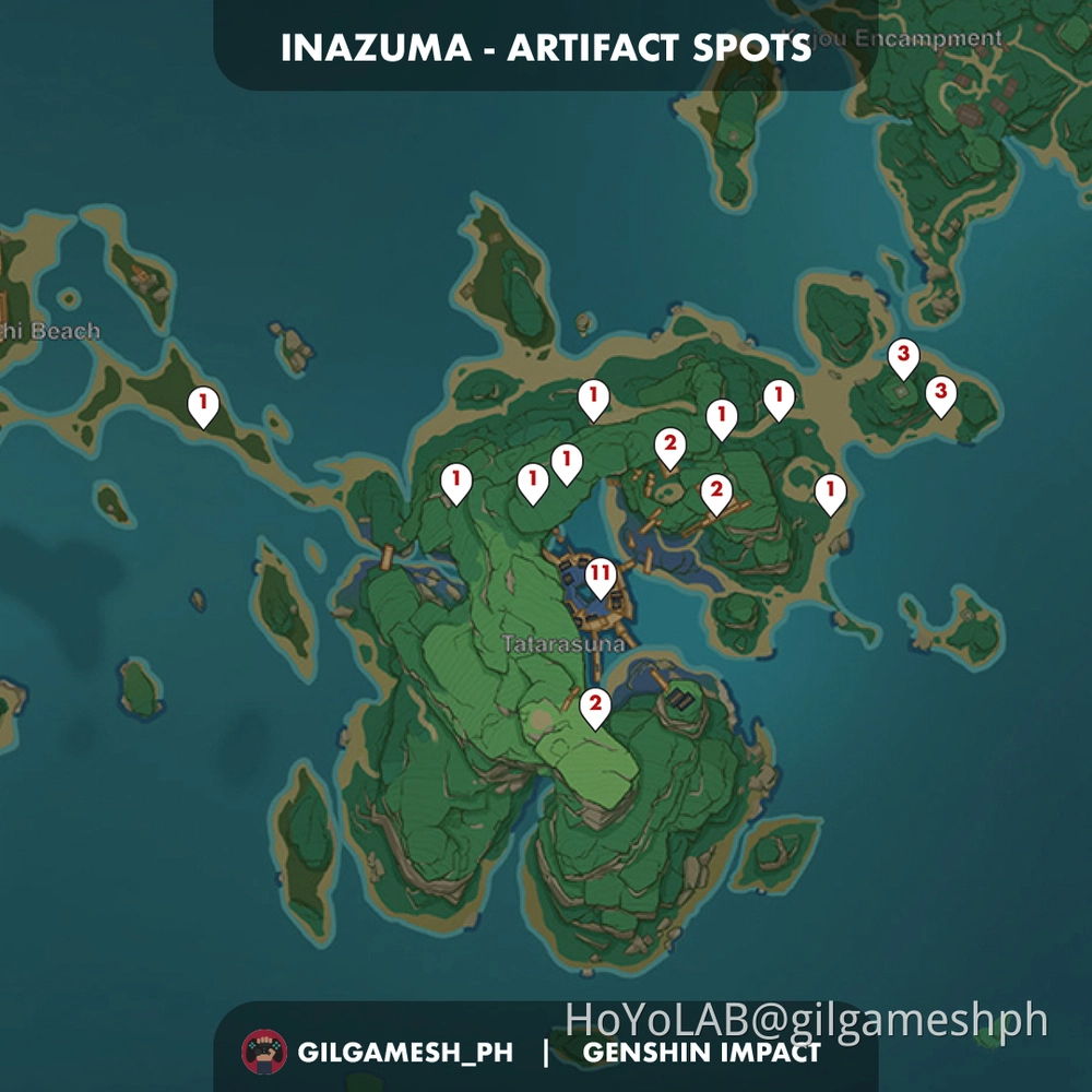 Artifact Route Inazuma Genshin Impact HoYoLAB
