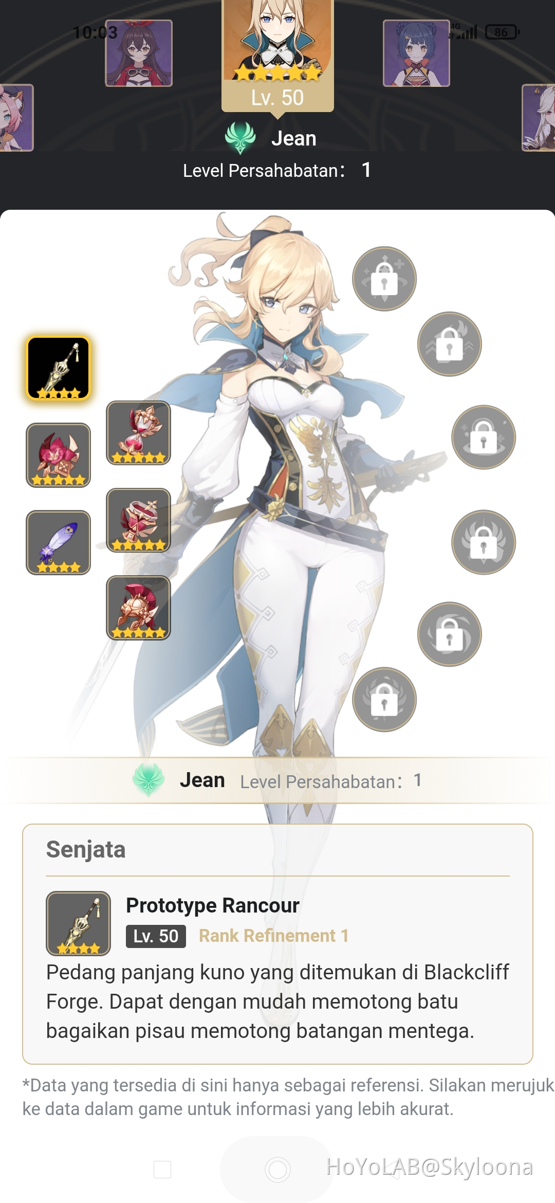 Bagi build Jean Genshin Impact | HoYoLAB