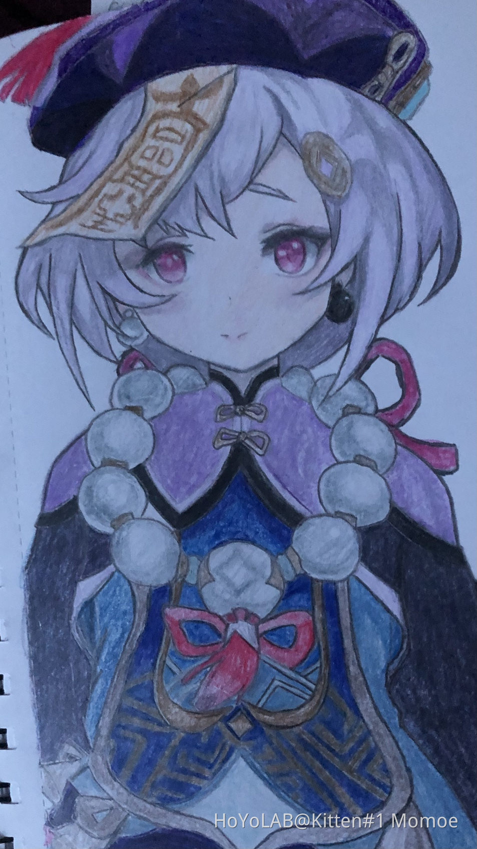 Qiqi Drawing Genshin Impact HoYoLAB