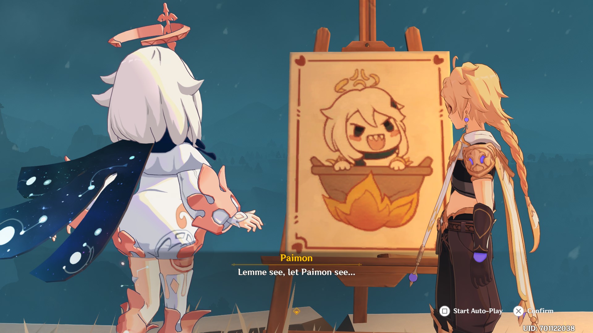 Drachengrat Paimon Gemälde / Dragon Spine Paimon Paintings Genshin