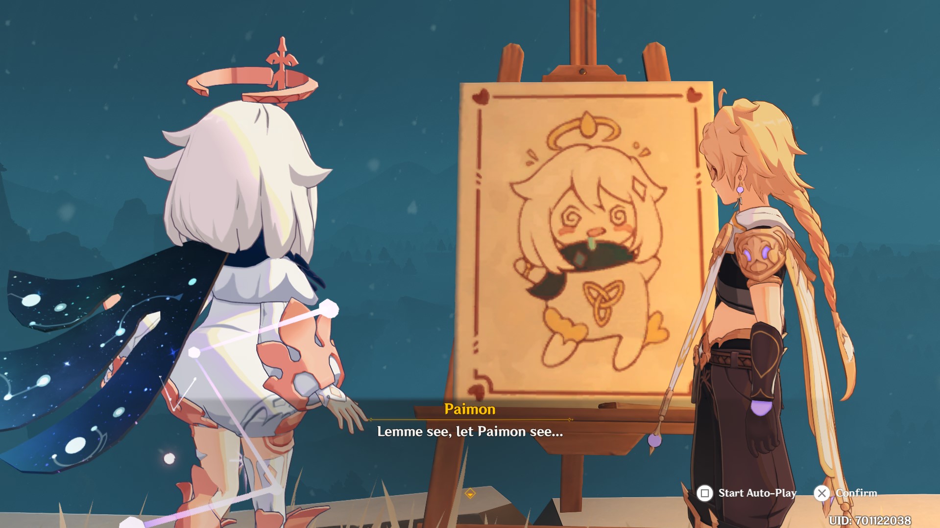 Drachengrat Paimon Gemälde / Dragon Spine Paimon Paintings Genshin