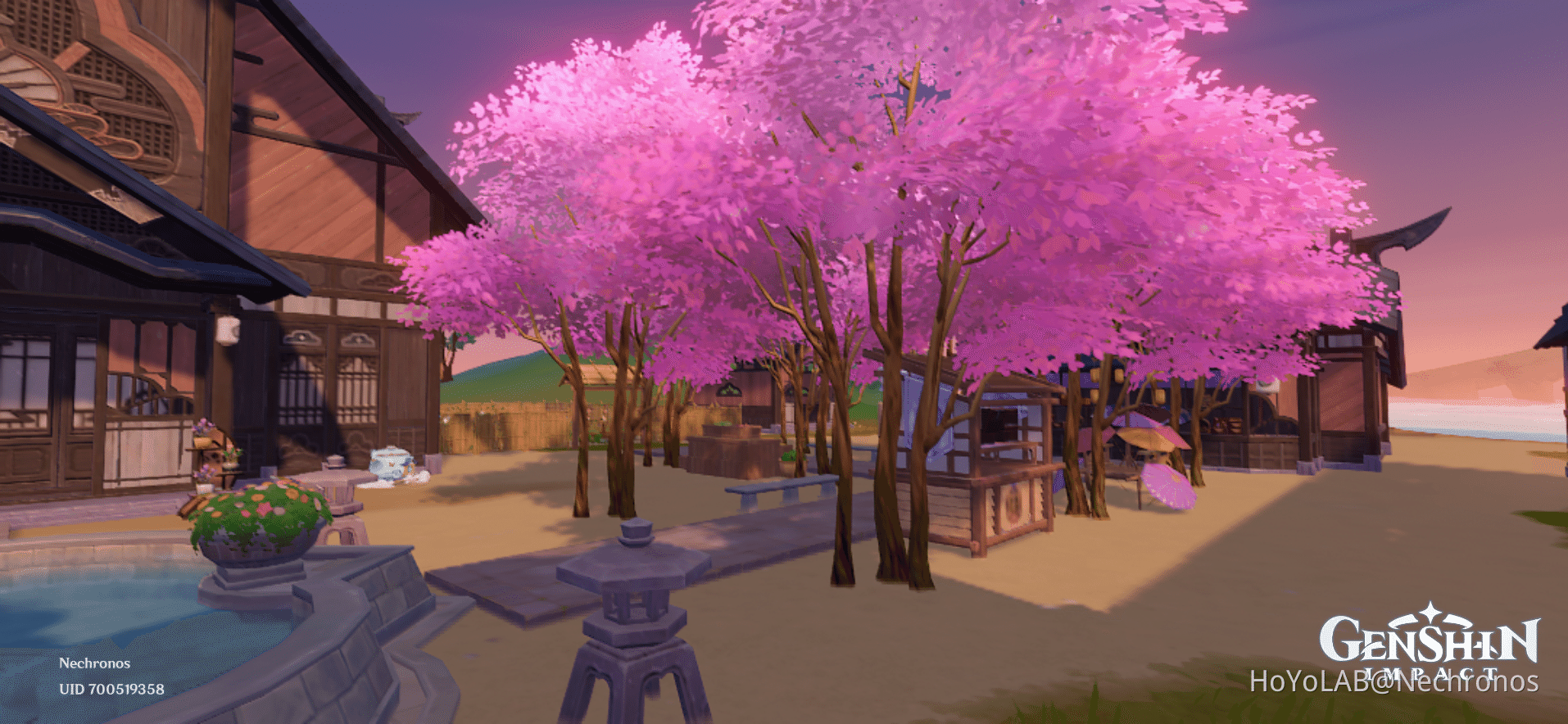 Exterior de la mansión Inazuma. Genshin Impact HoYoLAB