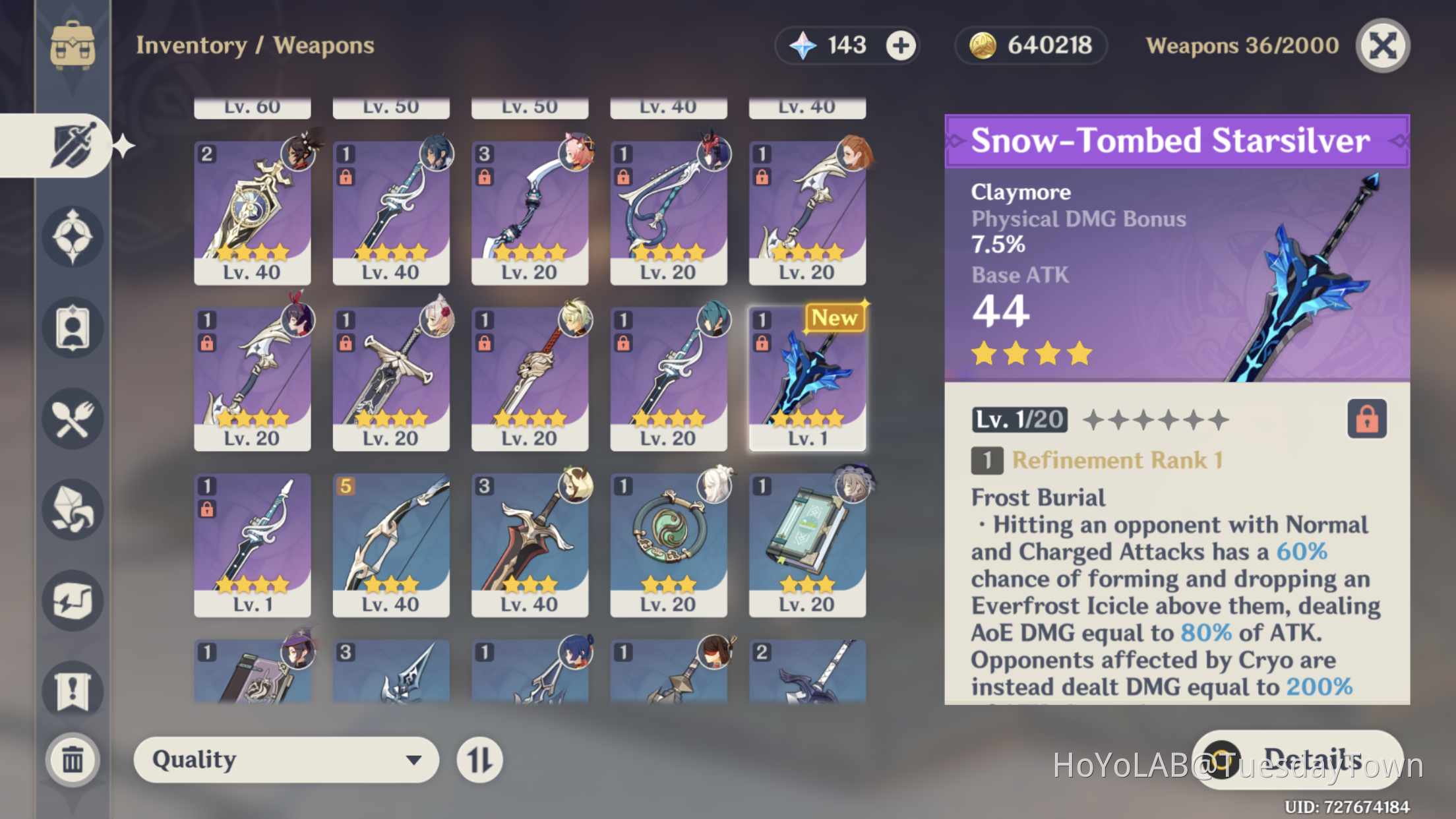 I Got Dragonspine Sword Genshin Impact HoYoLAB