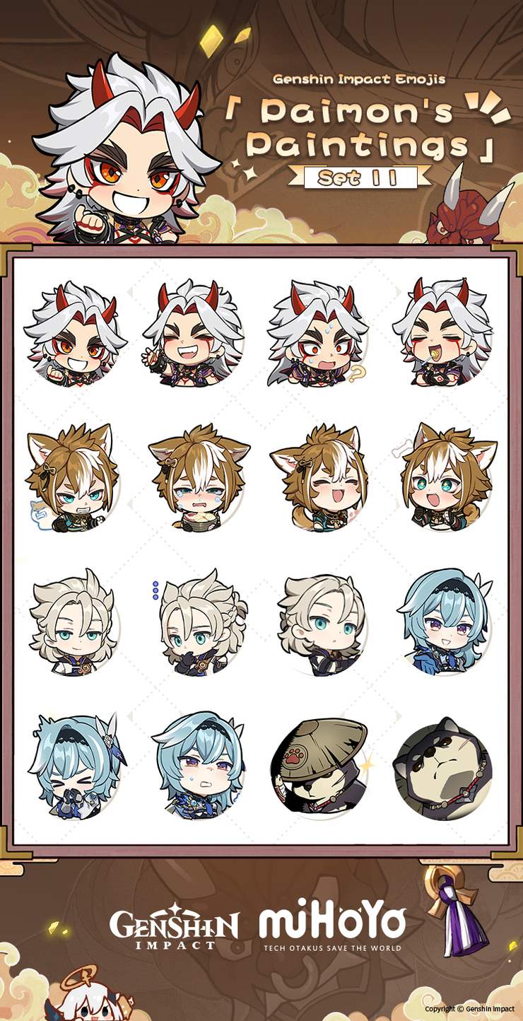 Genshin Impact Paimon S Paintings Emojis Now Available Player Community