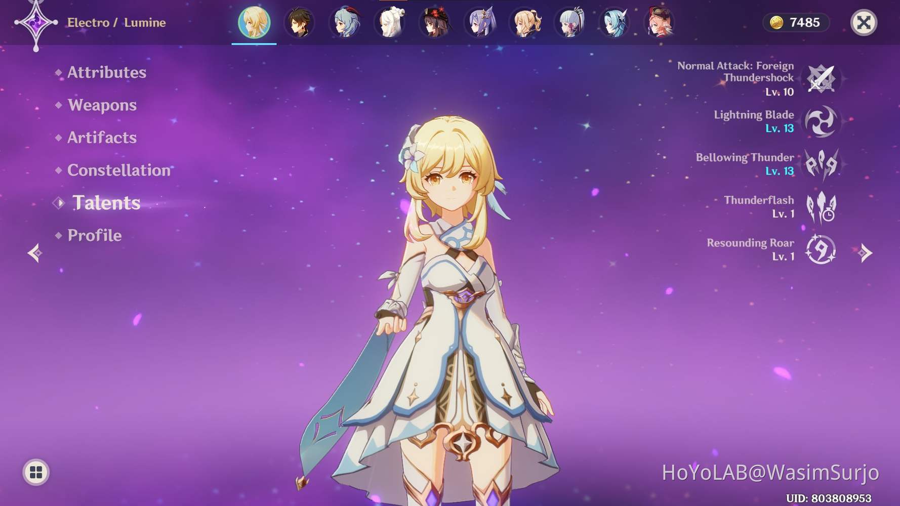 9 Crowns Lumine 1 Common Artifact Set With Showcases Genshin