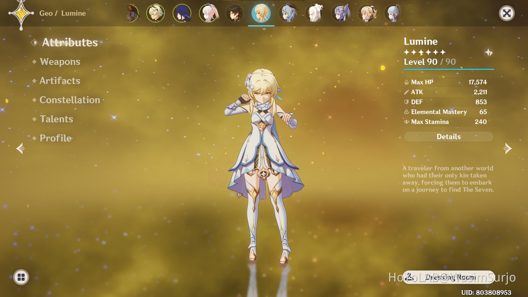 9 Crowns Lumine 1 Common Artifact Set With Showcases Genshin