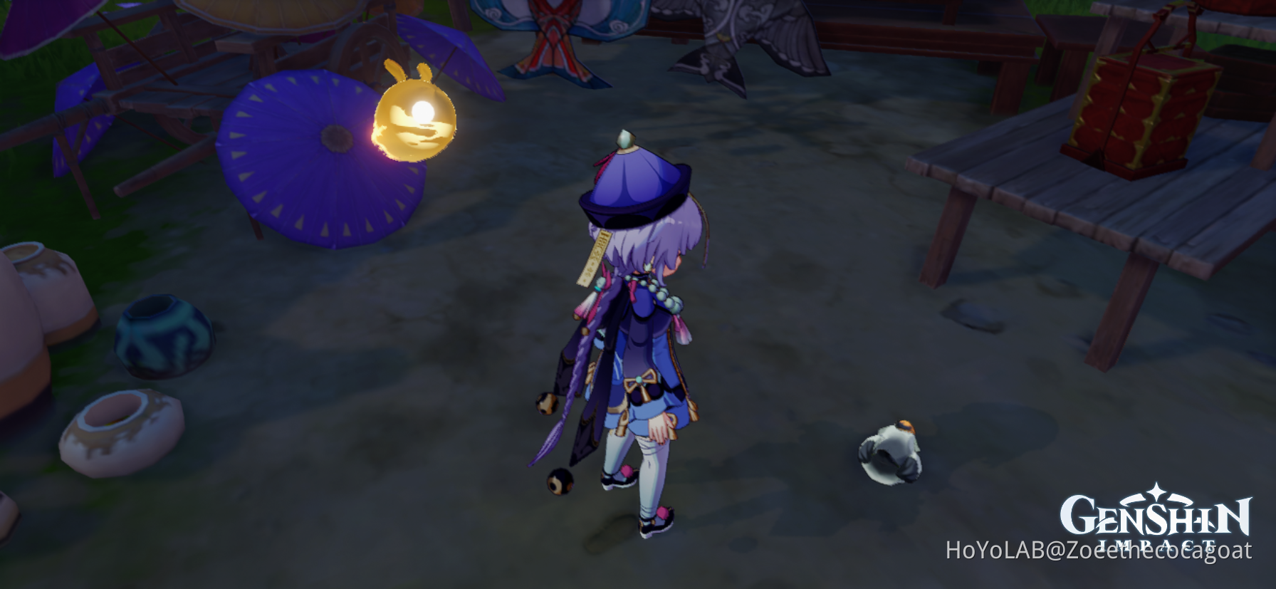 Qiqi and her pet Finch Genshin Impact HoYoLAB