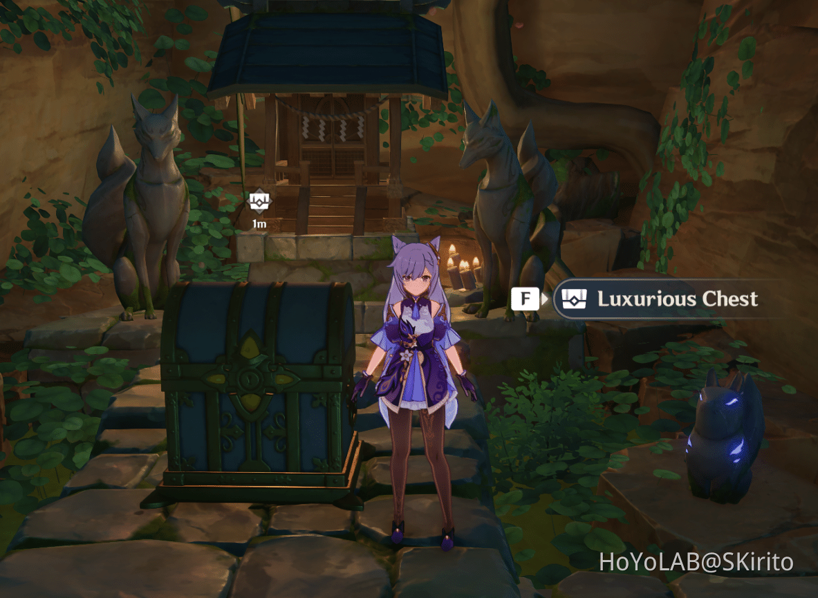 Luxurious Chest below Grand Narukami Shrine. Genshin Impact HoYoLAB
