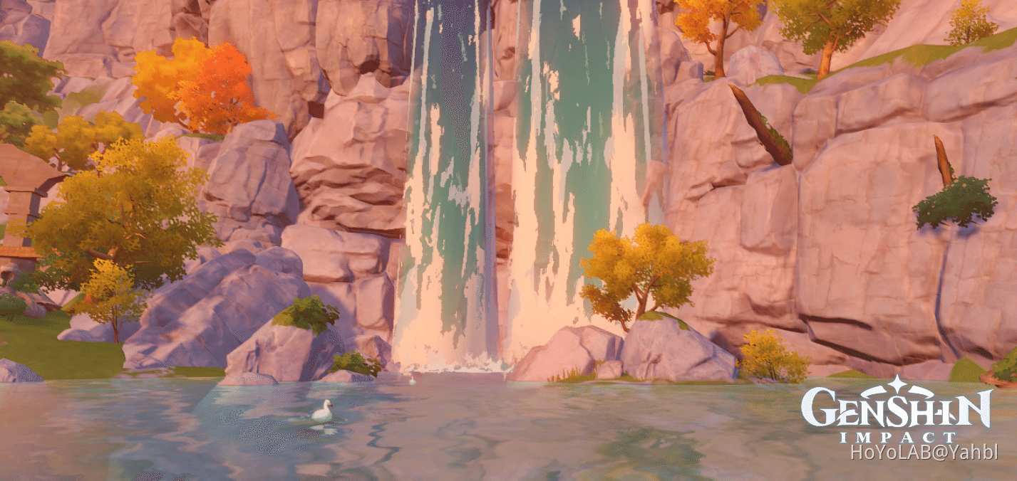 A Relaxing Waterfall... Genshin Impact HoYoLAB