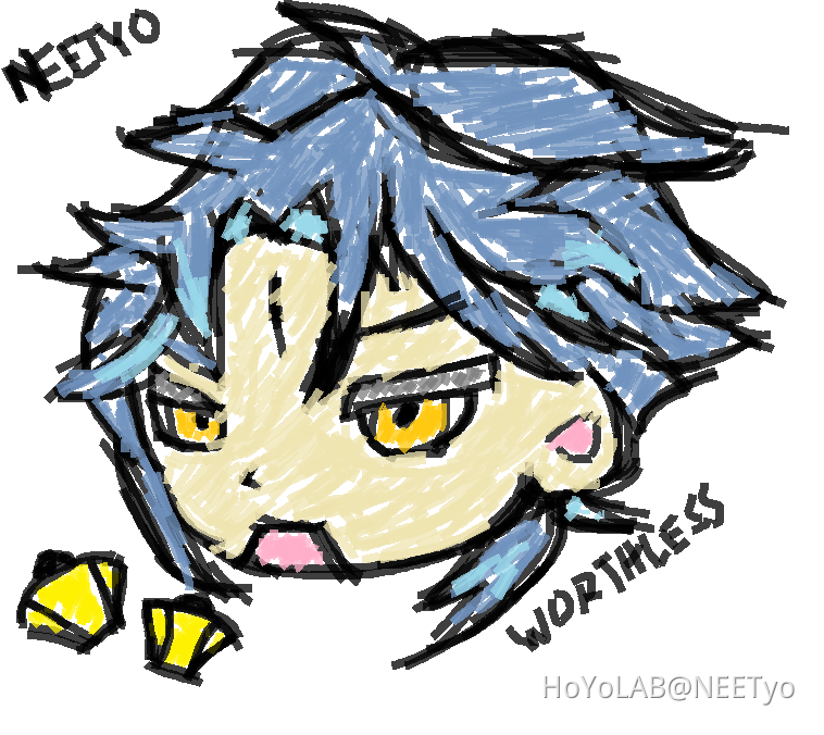 MSPAINT XIAO (My hands hurt making this) Genshin Impact HoYoLAB