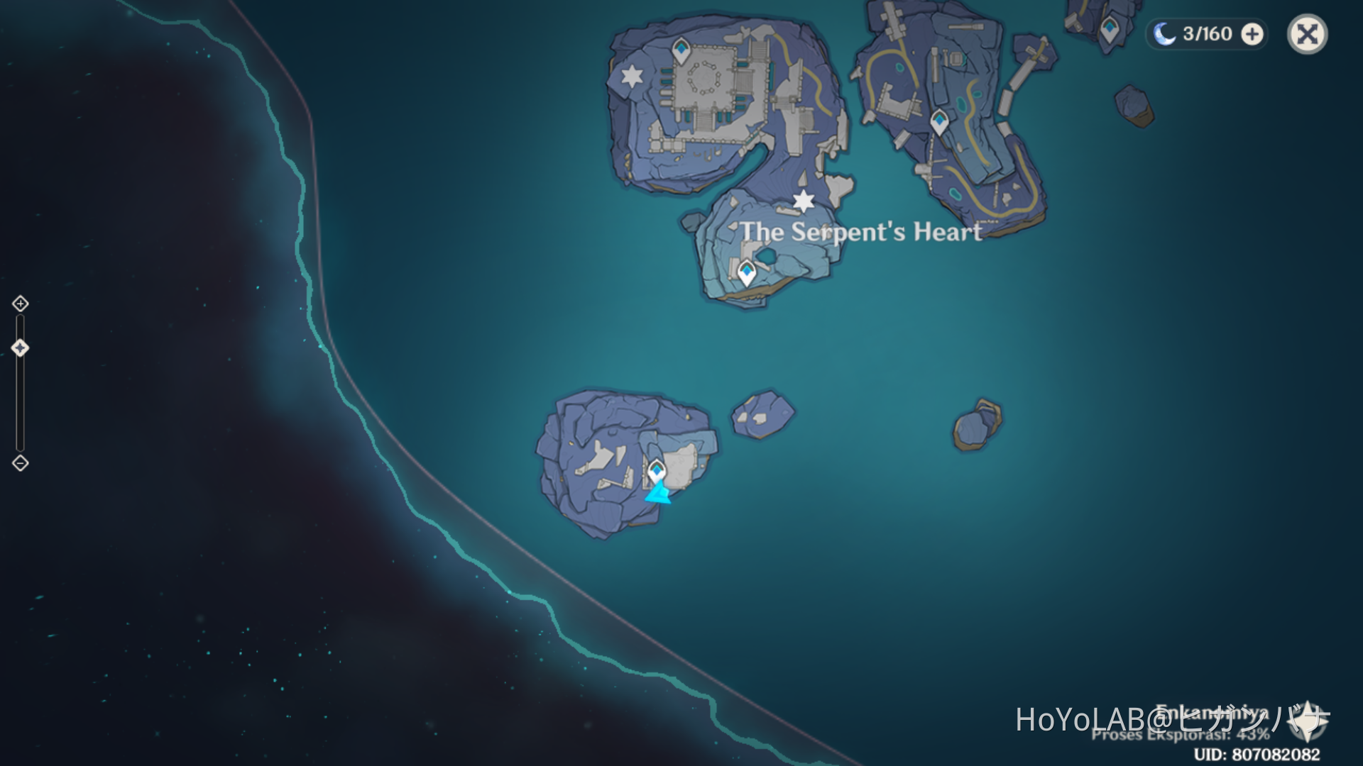 Luxurious Chest di Selatan The Serpent's Heart (Enkanomiya) Genshin