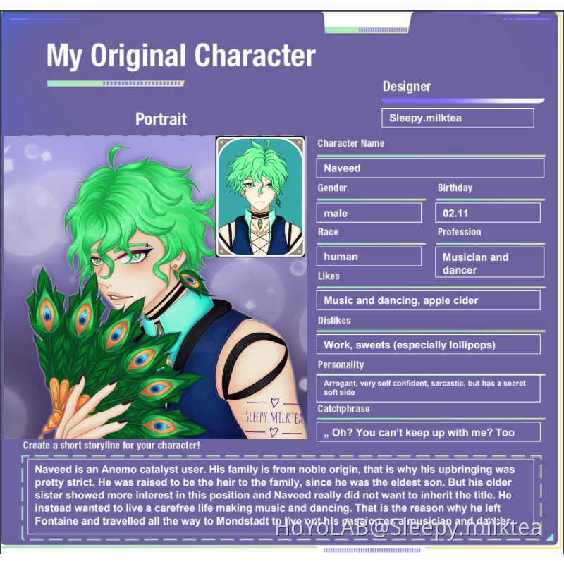 My #OriginalCharacter Naveed | HoYoLAB