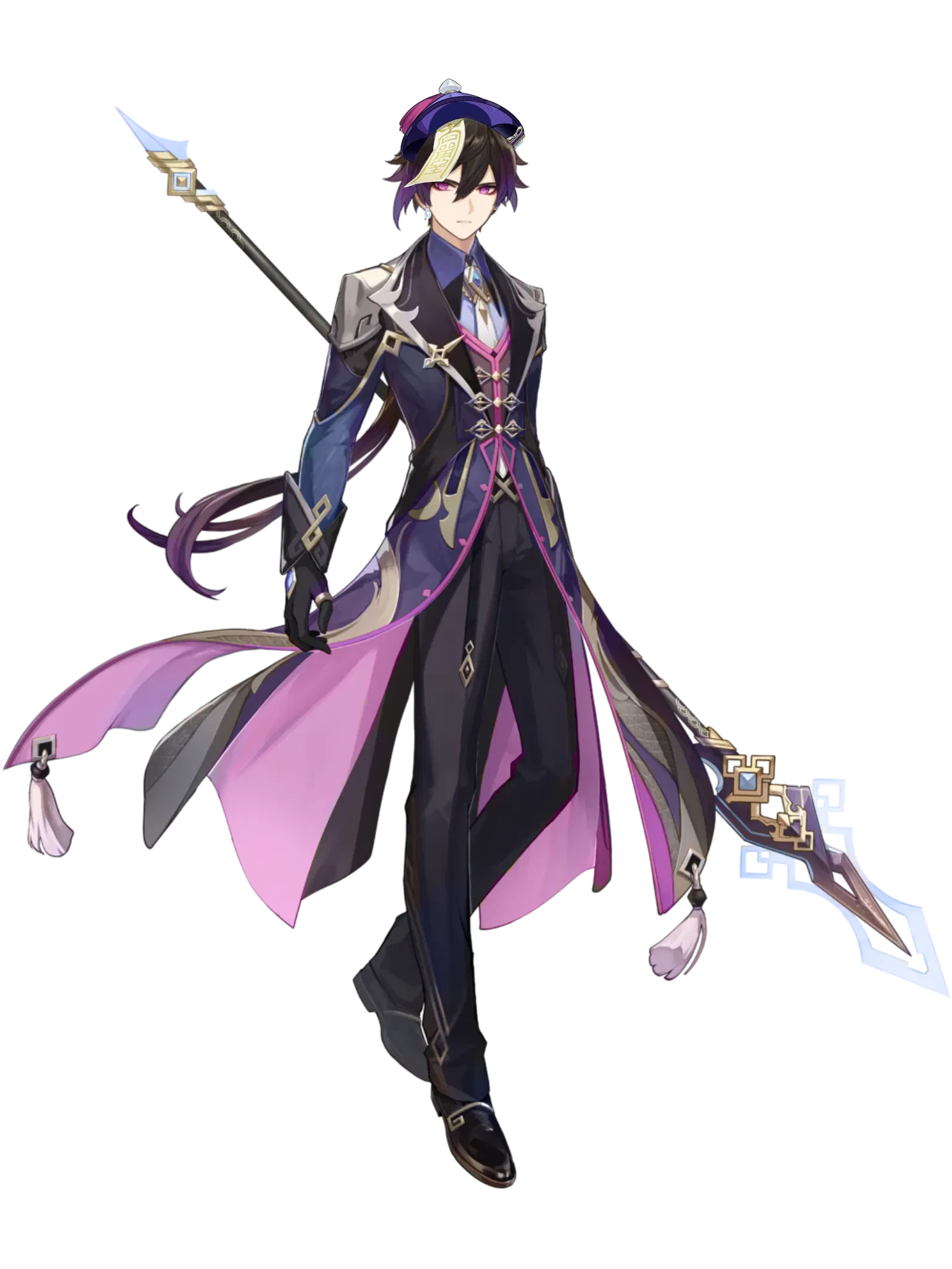 zhongli with qiqi color palette Genshin Impact HoYoLAB