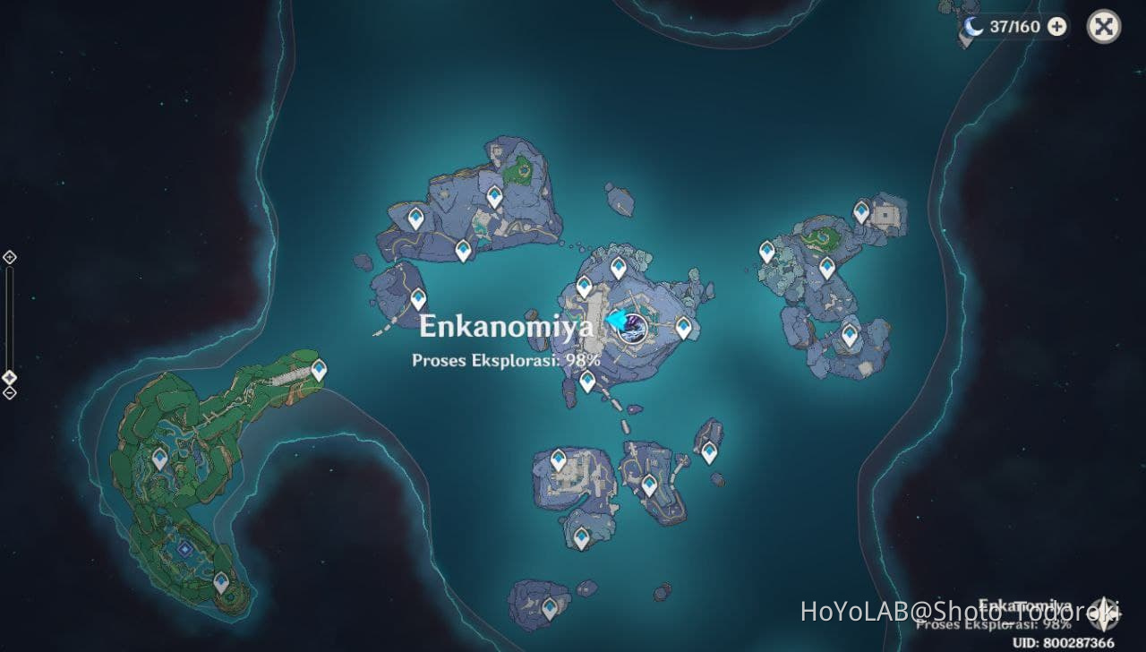 Enkanomiya map progress 100 Genshin Impact HoYoLAB