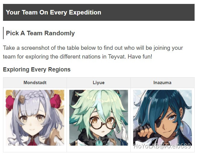 Screenshot Game Click And Drag Game & Character Roulette Game Genshin