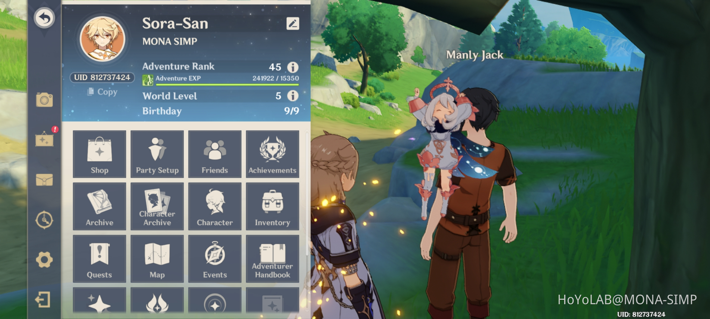 calculate my AR rank Genshin Impact HoYoLAB