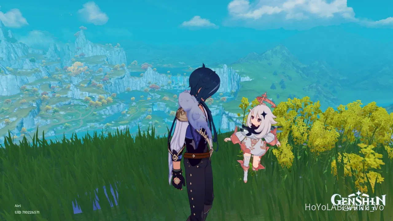 Paimon floating in Liyue Genshin Impact HoYoLAB